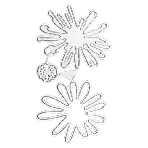 Daisy metal die - metal, die-cut