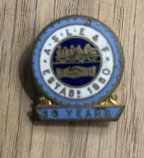 Union Badge ASLEF 10 Years