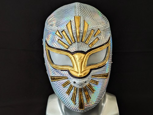Silver wrestling mask luchador - mask,