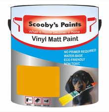 Amber Flare Yellow Emulsion Paint Vinyl Matt Finish Walls & Ceilings interior