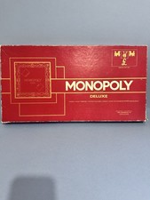 Waddingtons Vintage 1972 Monopoly Deluxe Board Game COMPLETE With Gilded Tokens