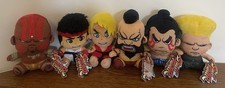 Capcom Street Fighter 7” Plush x 6 - Ryu Ken Guile Dhalsim Zangief E Honda