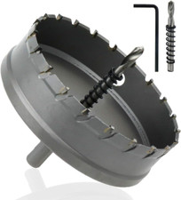 Carbide Hole Saw 4.5-Inch/ 115Mm Cutting Dia Hole Cutter for Cutting Stainless  