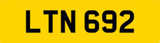 BARGAIN DATELESS 3+3 AGE COVER PRIVATE DVLA REG NUMBER PLATE - ALL FEES PAID
