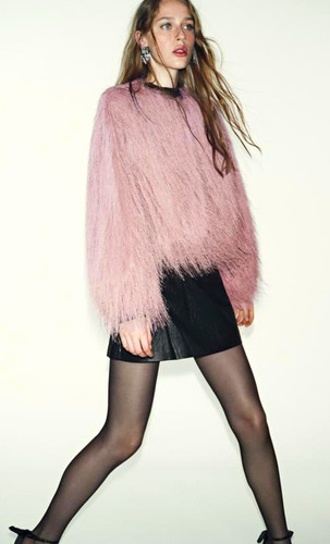 Zara pink fringed - zara,