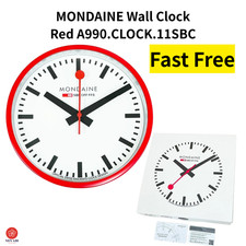 MONDAINE Wall Clock Red