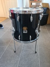 Gretsch USA Custom 18" x 16" Floor Tom Nitron Black Vintage Drum 1970s