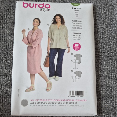 Burda 5934 dress blouse - burda,