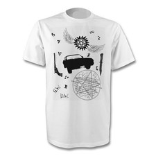 SUPERNATURAL S.W D.W THE IMPALA THE COLT DEMON BLADE T-SHIRT SIZE S-XL NEW