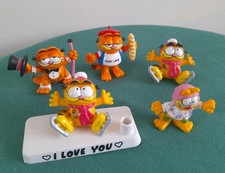 Vintage Garfield "Cest La Vie" & Others Bully, 1981 Figures, West Germany Rare 