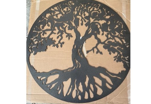 Tree life silver black - -silver,