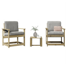 Garden lounge set Solid pine