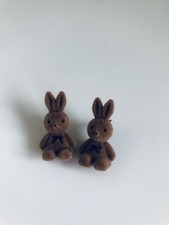 Brown Rabbit Bunny Earrings