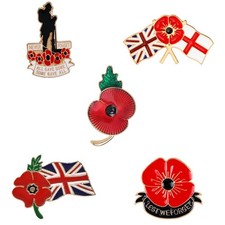 Poppie Pin 2025 Badge Red
