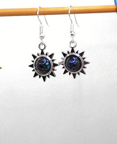 Sun earrings simulated - earrings,,