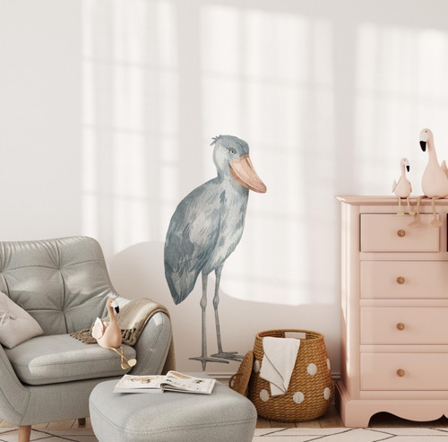 Shoebill bird wall - bird, decal