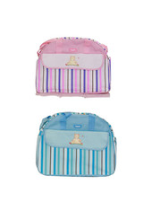 Kemket Baby Kingdom Aagelo Strip Design Nappy Diaper Changing Bags Set