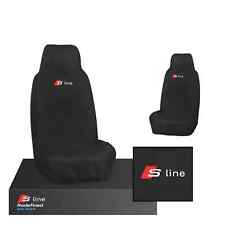 EMBROIDERED AUDI A1 A3 A4 A5 S3 S4 S5 S LINE DURABLE FRONT SEAT COVER WATERPROOF