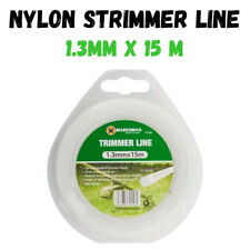 Nylon Strimmer Line, Cord 1.3mm x 15 M Fits universal grass trimmer