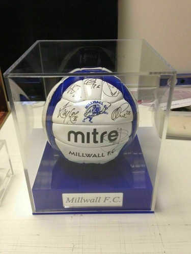 Football display case with - football,