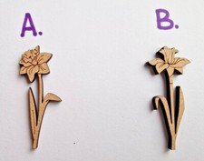 Daffodil Shaped Laser cut MDF