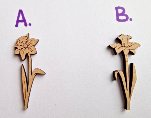 Daffodil shaped laser - laser, mdf