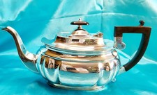 ANTIQUE FRANK COBB & CO E.P.N.S BLACK HANDLE   TEAPOT SHEFFIELD CIRCA EARLY 1900