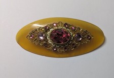 Art Deco Amber Bakelite Brooch