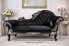 A CARVED CHAISE RIGHT HAND