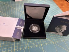 Her Majesty Queen Elizabeth II 2022 50p Fifty Pence Silver Proof Coin With COA