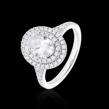 18KT White Gold 1.510 Ct Lab