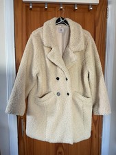 TU 3/4 Length Teddy Coat Size