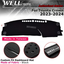 Dash Mat Cover Black For Toyota 2023-2024 Crown WELLvisors 3-886TY031
