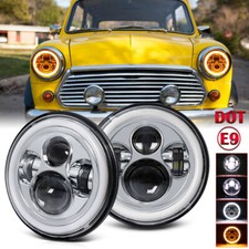 2x 7" Inch Chrome E9 LED