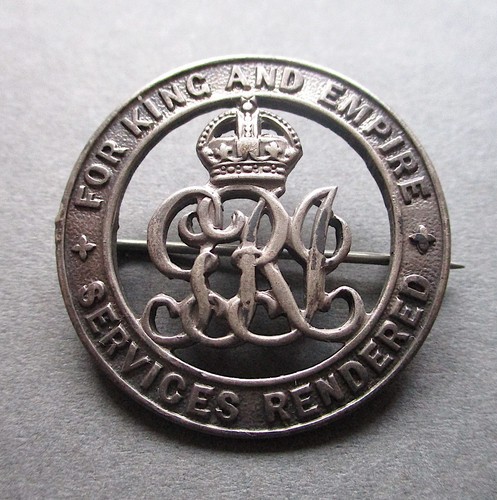 Ww1 silver war badge - ww1,