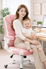 Ergonomic Office Chair Pink PU