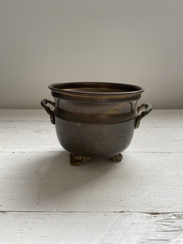 Vintage brass jardinière - vintage,