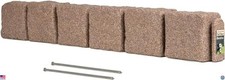 Beuta Faux Stone Landscape Edging, 1 Pack Cobblestone Blocks, 48" L x 4" W x