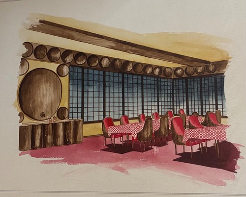 Original illustration art bar - original,