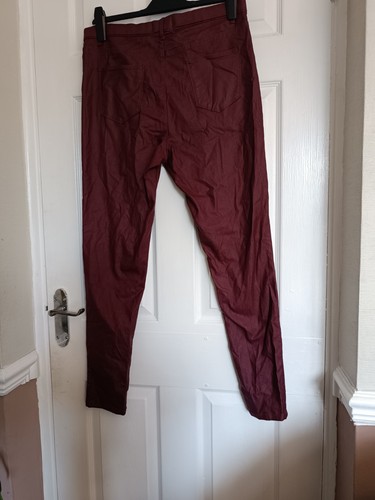 Women faux leather trousers - leather,