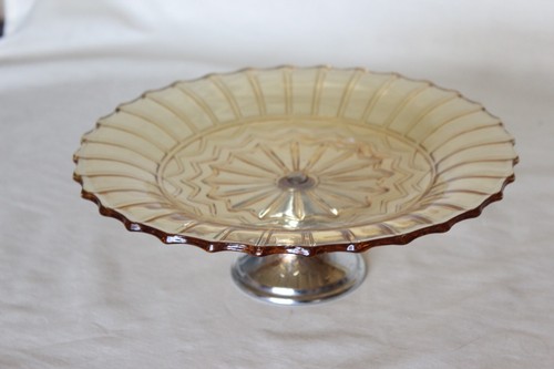 Art deco amber - amber, glass