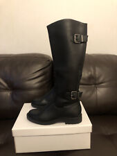 Graceland Deichmann Long Leg Knee High Boots Flat Shoes UK 5 EU 38 Black