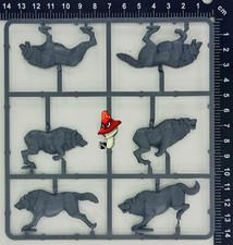 Oathmark wolves 1/56 28mm 1 x Sprue loose unbox fantasy DnD 40k