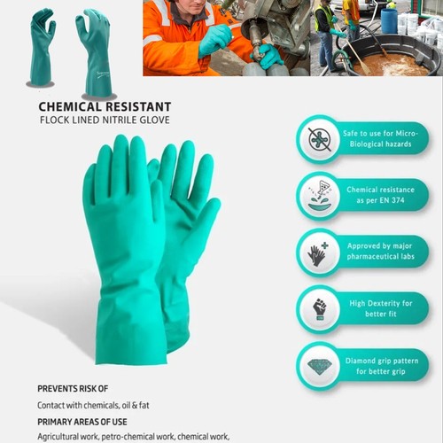 Nitrile gloves long arm - gloves,