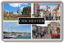 FRIDGE MAGNET - CHICHESTER - Large - West Sussex TOURIST