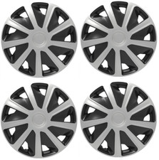 VAUXHALL MOVANO DEEP DISH WHEEL TRIMS COVER BLACK SILVER HUB CAPS 16" INCH