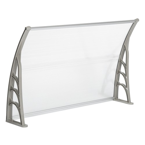 Grey door canopy awning - door,