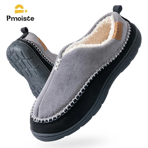 Mens memory foam slippers warm - foam,