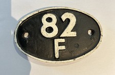 Cast Iron Shedplate 82 F Bath Green Park  Railwayana