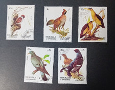 Sharjah Lot Motif Stamps Birds